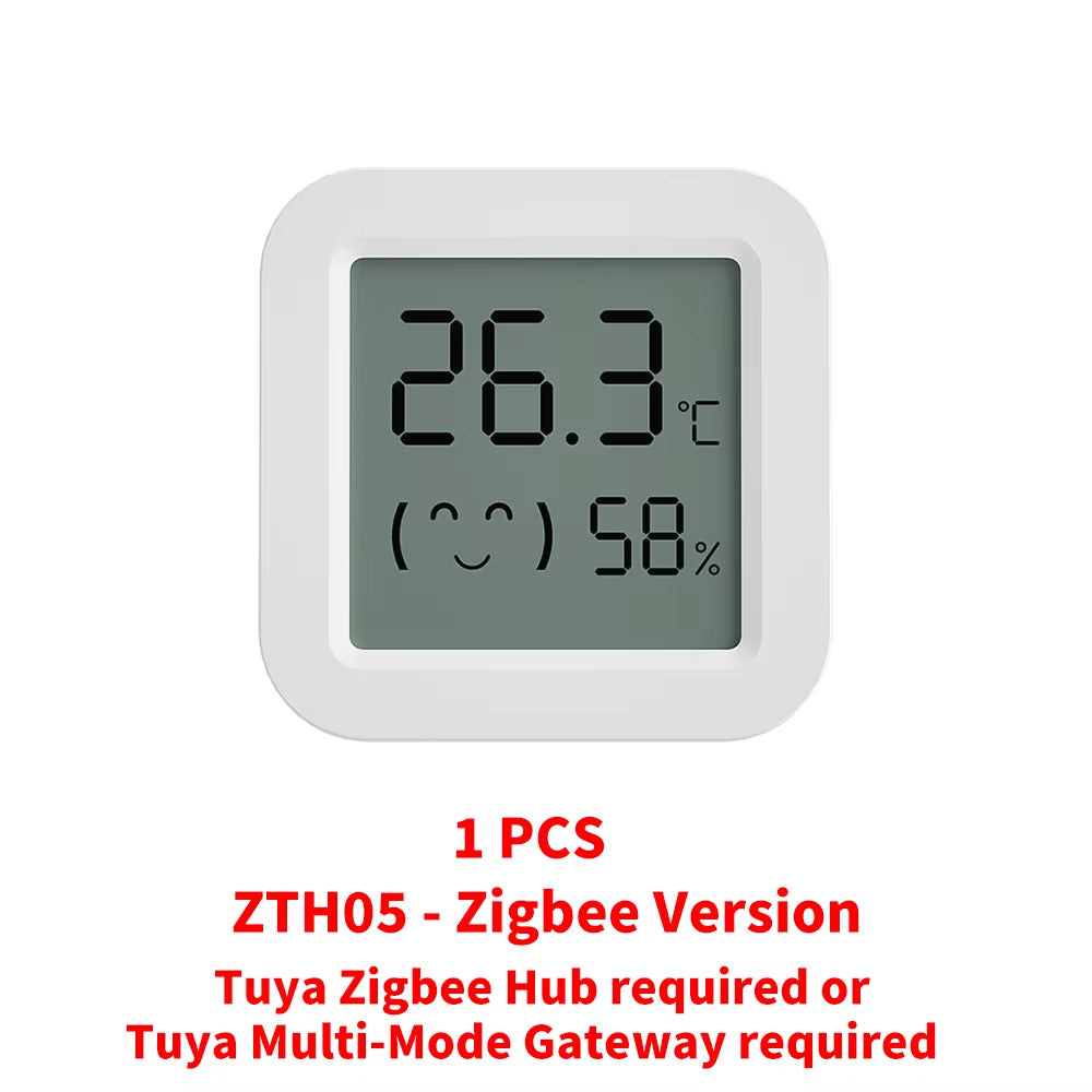 Tuya Zigbee Temperature Humidity Sensor Fridge Sensor Mini LCD Digital Display Bluetooth-Compatible Thermometer Hygrometer